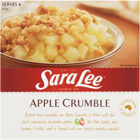 Sara Lee Apple Crumble 600g Prices FoodMe