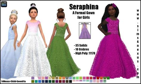 Seraphina Original Content Sims 4 Nexus Sims 4 Wedding Dress Gowns