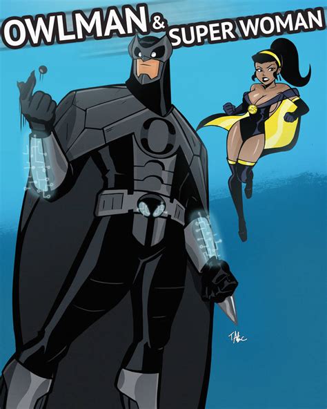 Owlman And Superwoman By Terryalec On Deviantart