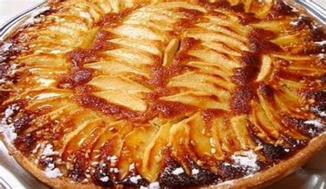 Tarte aux pommes crème d amande et caramel