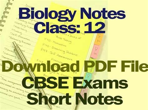 12th Biology Notes Pdf Free Download Diznr International