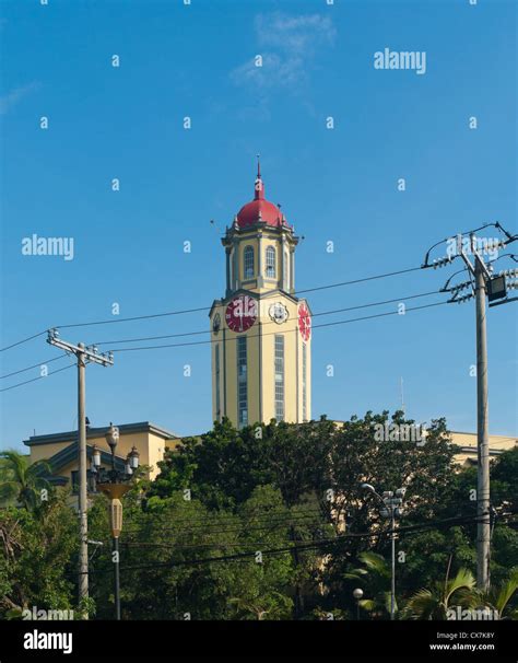Clock Tower Belonging To The Manila City Hall Stock Photo Alamy