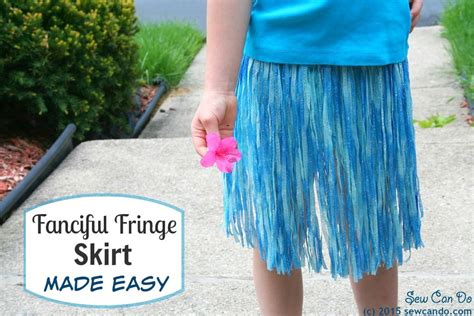 Sew Can Do Fanciful Fringe Skirt Made Easy Using My Own Fringemaker
