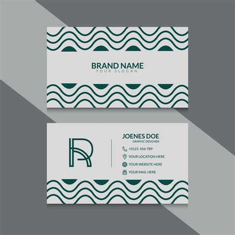 Modern Professional Business Card Template 21185559 Vector Art At Vecteezy