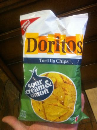 It's strange that the doritos people think we'd want that flavor again now, especially considering that we. Doritos - Sour Cream & Onion - Crisp Nation