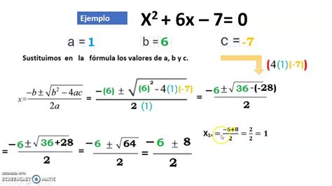 2do Ejemplo De Ecuaciones De 2do Grado Resueltas Por Fórmula General
