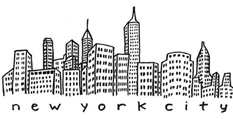New York City Skyline By Indianastickies New York Drawing Skyline