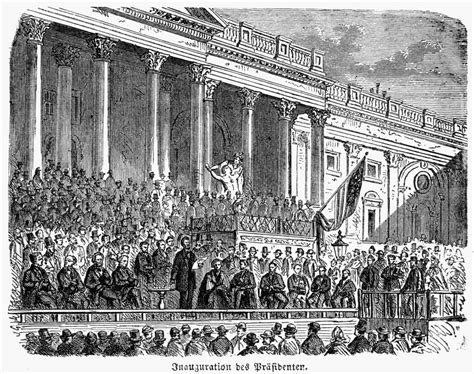 Lincolns Inauguration 1861 Npresident Abraham Lincoln Giving His