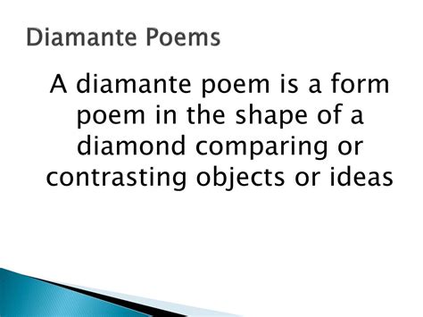 Ppt Diamante Poems Powerpoint Presentation Free Download Id2272933