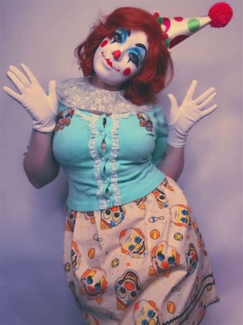Cute Clown Makeup Clowncore Aesthetic Clown Clothes Pixie Female Clown Send In The Clowns