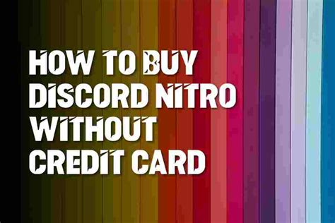 How To Buy Discord Nitro Without Credit Card Motri City