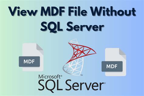 View Mdf File Without Sql Server Installation Top Solution