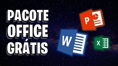Pacote Office GrÁtis Totalmente CompatÍvel Com Ms Office Youtube