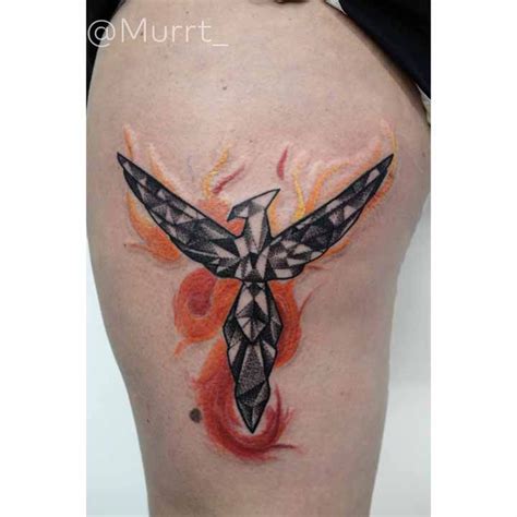 Geometric Phoenix Tattoo By Johnny Murrt Murtaugh At