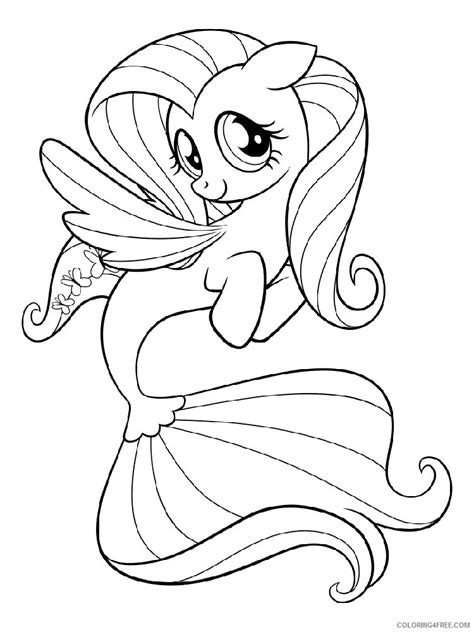My Little Pony Coloring Pages Cartoons My Little Pony Mermaid 9