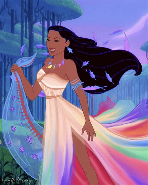 Pocahontas This Artist Gave Disney Princess Dresses A Design Update