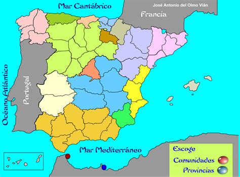 España Provincias Mapa Mapa Político De España Imagenes Educativas