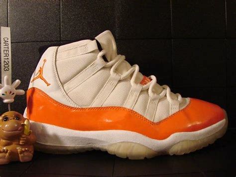 Air Jordan Xi 11 White Orange Sample Sneakerfiles