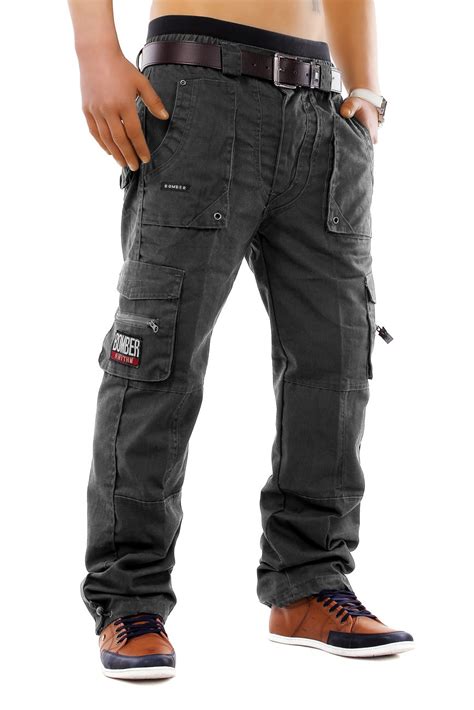 Cargo Hose Jeans Loose Fit Chinohose Cargohose Work Trousers Master