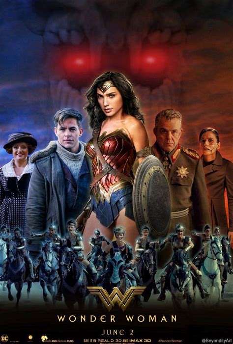 The Poster For Wonder Woman Starring Actors From Dcs Upcoming Film