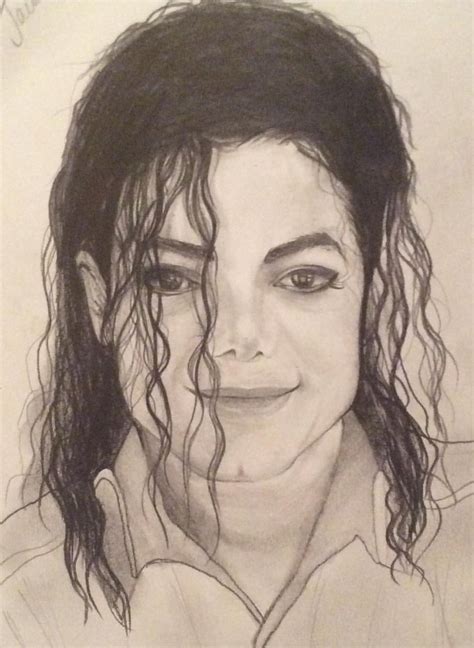 Michael Jackson Drawing Pencil Sketch Colorful Realistic Art Images