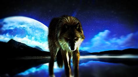 Wolf And Moon Wallpaper 67 Images