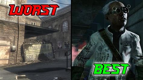 All Bo1 Zombies Maps Ranked From Worst To Best Call Of Duty Black