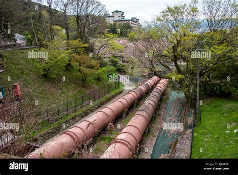 Kyoto Japan Apr 3 2021 The Water Pipe Line Of The Keage Power