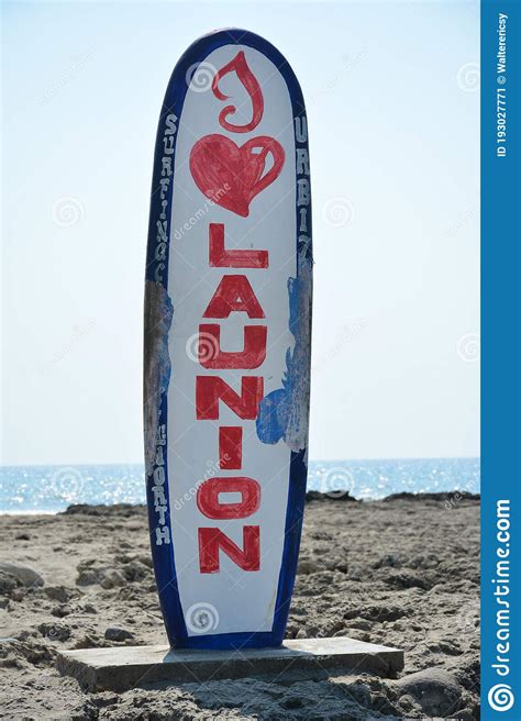 I Love La Union Surf Board Sign In Philippines Editorial Photo Image