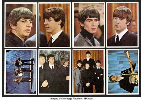 1964 Topps The Beatles Color Complete Set 64 Non Sport Cards