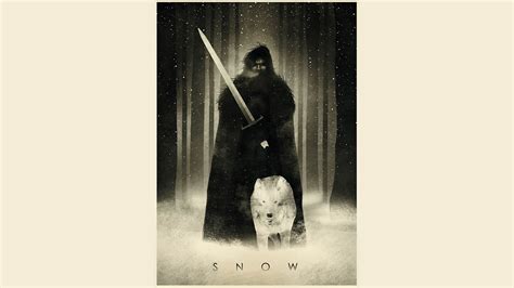 Papel De Parede Ilustração A Guerra Dos Tronos Poster Jon Snow