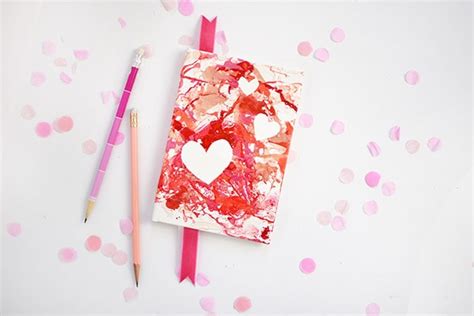 Marbled Heart Notebook Delineate Your Dwelling