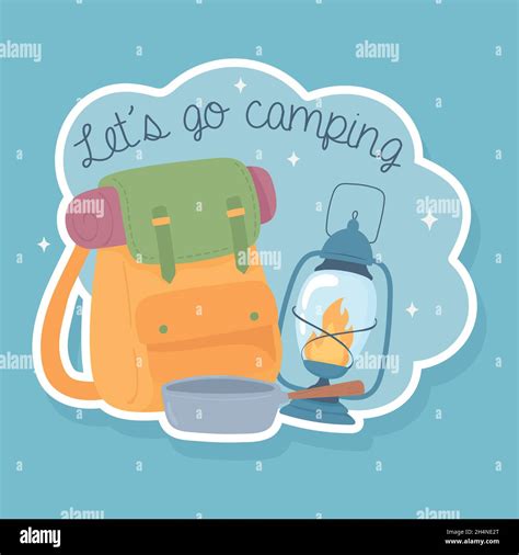 Lest Go Camping Stock Vector Image And Art Alamy