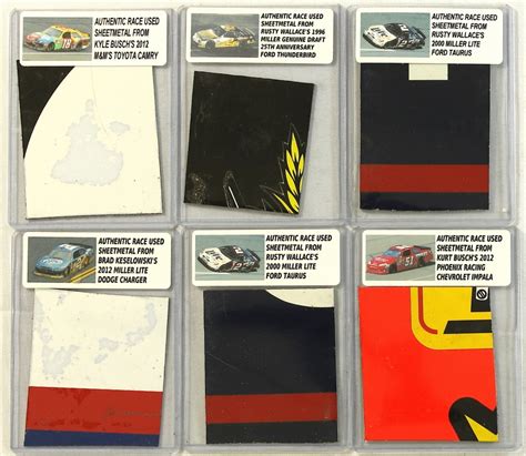 1996 race schedule nascar winston cup series stadium seat cushion white red. Lot of (6) NASCAR Race-Used Sheet Metal with Rusty Wallace ...