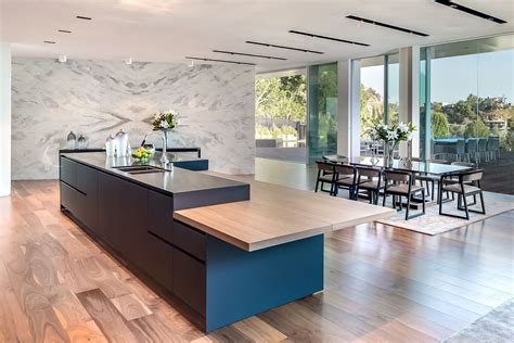 Custom designed kitchen and dining area. Designed by interior/architectural designer Michel 