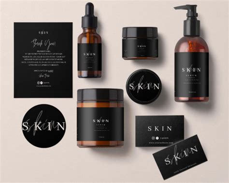 Skin Care Product Label Templateskincare Diy Logoeditable Skincare