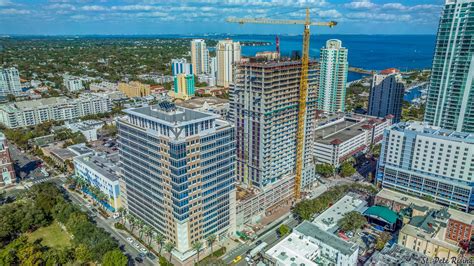 Aerial St Pete Construction Updates From St Petes Newest High Rise