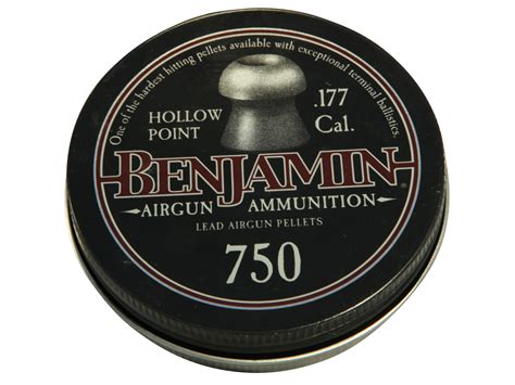 Benjamin Air Gun Pellets 177 Cal 79 Grain Hollow Point Tin Of 750
