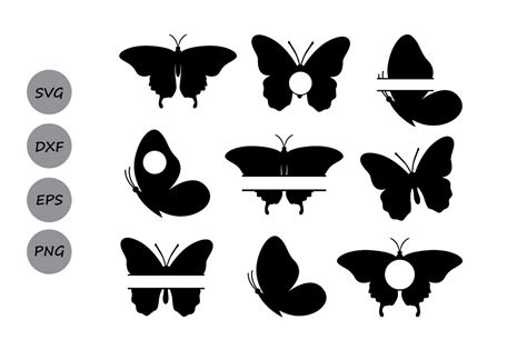 2 Layered Butterfly Svg For Silhouette Layered Svg Cut File Free