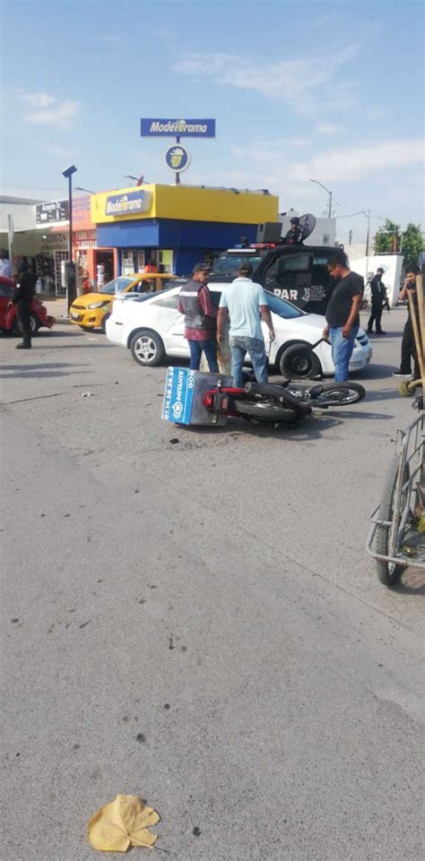 Motociclista Resulta Lesionado Tras Accidente Vial En Torreón