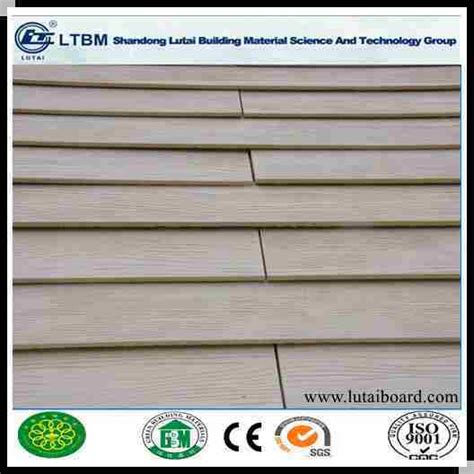 High Quality Non Asbestos Wood Grain Textured Fiber Cement Board