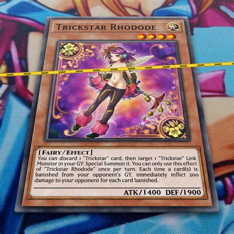 Trickstar Rhodode Orica Fanmade Yugioh Card Common Etsy