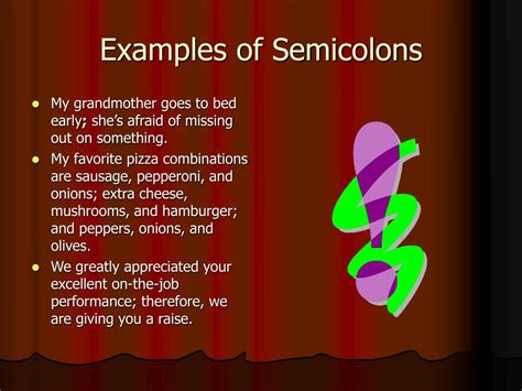 Ppt Colons And Semicolons Powerpoint Presentation Free Download Id