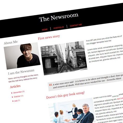 Blogger Theme | Newsroom Blogger Template Theme | Blogger templates