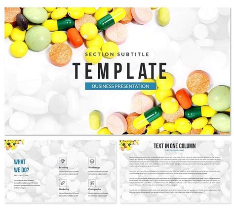 Tablet Pill And Capsule Medicine Powerpoint Template