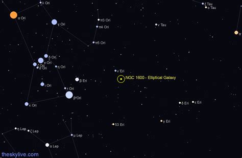Ngc 1600 Elliptical Galaxy In Eridanus