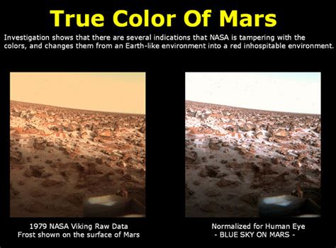 Nasa Altering The True Colors Of Mars