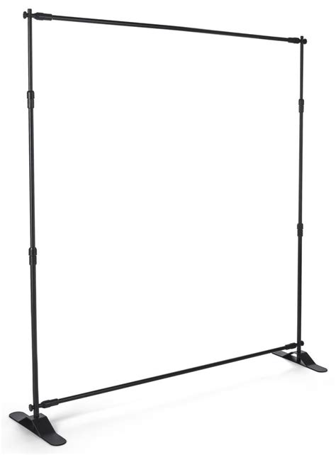 8h X 10w Step And Repeat Adjustable Aluminum Tube Frame Black