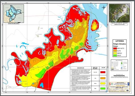 Mapa De Peligros Climáticos Hidrológicos De La Ciudad De Iquitos