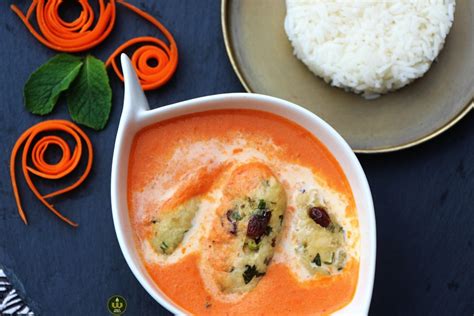 malai kofta indian cottage cheese dumplings in a creamy sauce indischwindisch